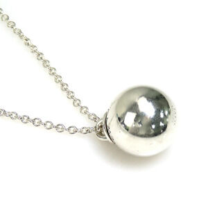 Tiffany Co Ball Necklace Sterling Silver